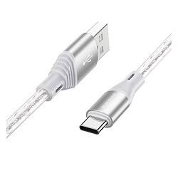 USB кабель Borofone BX96, Type-C, 1.0 м., Сірий