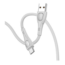 USB кабель Borofone BX98, Type-C, 1.0 м., Сірий