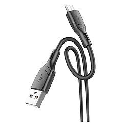 USB кабель Borofone BX99, MicroUSB, 1.0 м., Чорний