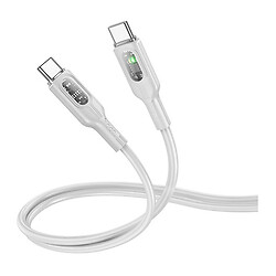 USB кабель Hoco U120, Type-C, 1.0 м., Сірий