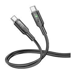 USB кабель Hoco U120, Type-C, 1.0 м., Чорний
