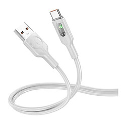 USB кабель Hoco U120, Type-C, 1.0 м., Сірий