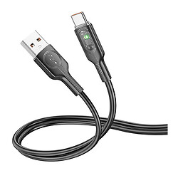 USB кабель Hoco U120, Type-C, 1.0 м., Чорний