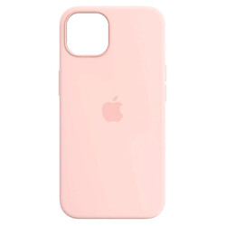 Чохол (накладка) Apple iPhone 15, Silicone Classic Case, Chalk Pink, MagSafe, Рожевий