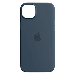 Чохол (накладка) Apple iPhone 15, Silicone Classic Case, Storm Blue, MagSafe, Синій