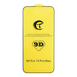 Защитное стекло Apple iPhone 15 Plus / iPhone 15 Pro Max, Premium Tempered Glass, 9D, Черный