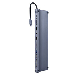 Порт-репликатор Cablexpert A-CM-COMBO11-01, Черный
