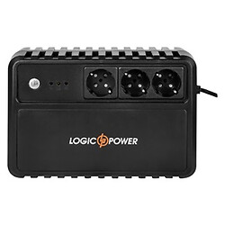 Безперебійний блок живлення LogicPower LP-400VA-3PS, Чорний