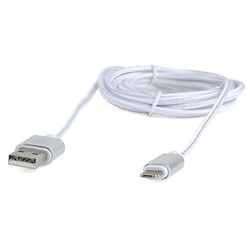 USB кабель Cablexpert CCB-USB2AM-mU8P-6 Apple iPhone SE 2022 / iPhone 14 Pro Max / iPhone 14 Plus / iPhone 14 Pro / iPhone 14 / iPhone 13 Pro / iPhone 13 Mini / iPhone 13 / iPhone 13 Pro Max / iPhone 12 Mini, Lightning, MicroUSB, 1.8 м., Серый
