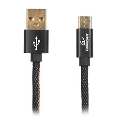USB кабель Cablexpert CCPB-C-USB-04BK, Type-C, 1.0 м., Чорний