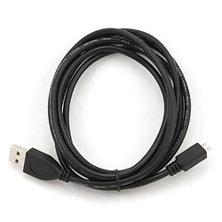USB кабель Cablexpert CCP-mUSB2-AMBM-0.1M, MicroUSB, 0.1 м., Черный