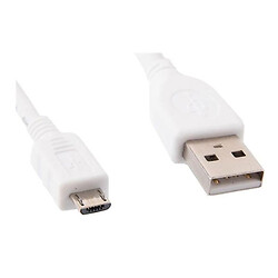 USB кабель Cablexpert CCP-mUSB2-AMBM-W-1M, MicroUSB, 1.0 м., Белый