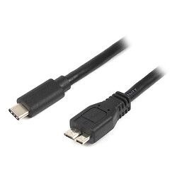 USB кабель Cablexpert CCP-USB3-mBMCM-1M, Micro-B, Type-C, 1.0 м., Чорний