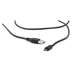 USB кабель Cablexpert CC-USB2-AMmDM-6, MicroUSB, 1.8 м., Чорний