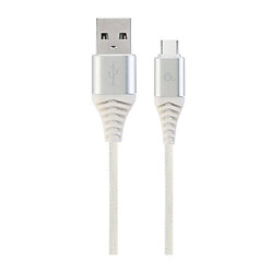 USB кабель Cablexpert CC-USB2B-AMCM-2M-BW2, Type-C, 2.0 м., Білий