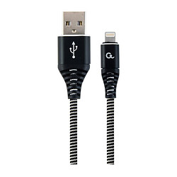 USB кабель Cablexpert CC-USB2B-AMLM-1M-BW Apple iPhone SE 2022 / iPhone 14 Pro Max / iPhone 14 Plus / iPhone 14 Pro / iPhone 14 / iPhone 13 Pro / iPhone 13 Mini / iPhone 13 / iPhone 13 Pro Max / iPhone 12 Mini, Lightning, 1.0 м., Черный