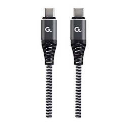 USB кабель Cablexpert CC-USB2B-CMCM100-1.5M, Type-C, Type-C, 1.5 м., Чорний