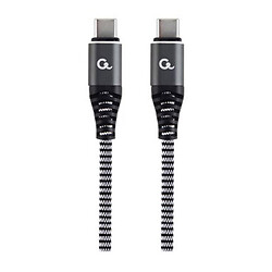 USB кабель Cablexpert CC-USB2B-CMCM60-1.5M, Type-C, Type-C, 1.5 м., Чорний