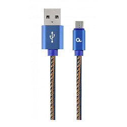 USB кабель Cablexpert CC-USB2J-AMmBM-1M-BL, MicroUSB, 1.0 м., Синий