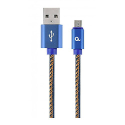 USB кабель Cablexpert CC-USB2J-AMmBM-2M-BL, MicroUSB, 2.0 м., Синий