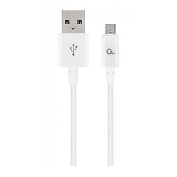 USB кабель Cablexpert CC-USB2P-AMmBM-1M-W, MicroUSB, 1.0 м., Білий