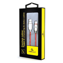 USB кабель Cablexpert CC-USB2R-AMCM-1M-R, Type-C, 1.0 м., Червоний - № 2