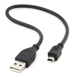 USB кабель Cablexpert CCP-USB2-AM5P-1, MiniUSB, 0.3 м., Чорний