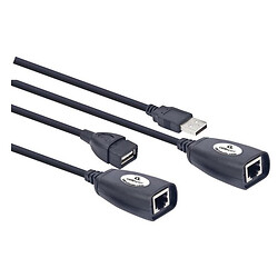 OTG кабель Cablexpert UAE-30M, USB, 30.0 м., Чорний