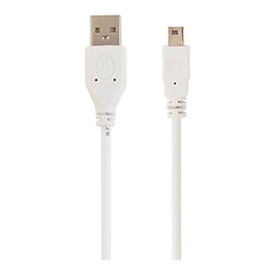 USB кабель Gembird CC-USB2-AM5P-6, MiniUSB, 1.8 м., Білий