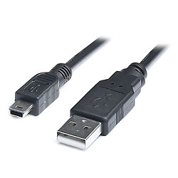USB кабель REAL-EL, MiniUSB, 1.8 м., Чорний