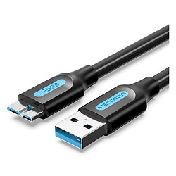 USB кабель Vention COPBF, Micro-B, 1.0 м., Чорний
