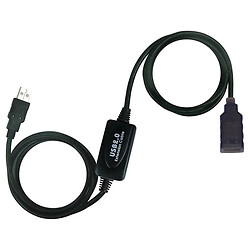 OTG кабель VV043-25M, USB, 25.0 м., Чорний