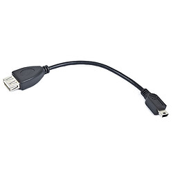 OTG кабель Cablexpert A-OTG-AFBM-002, USB, 0.15 м., Черный