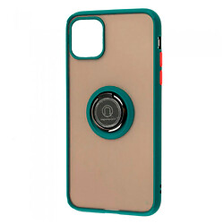 Чехол (накладка) Apple iPhone 12 / iPhone 12 Pro, Goospery Ring Case, Оливковый