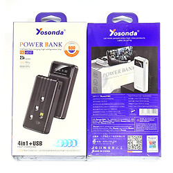 Портативна батарея (Power Bank) Yosonda YXD-A141, 20000 mAh, Білий