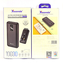 Портативна батарея (Power Bank) Yosonda YXD-A63, 10000 mAh, Чорний