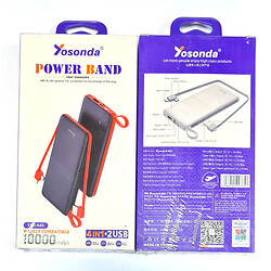 Портативная батарея (Power Bank) Yosonda YXD-A65, 10000 mAh, Белый
