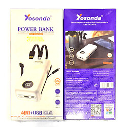 Портативна батарея (Power Bank) Yosonda YXD-A70, 30000 mAh, Білий