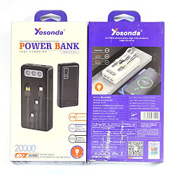 Портативная батарея (Power Bank) Yosonda YXD-A72, 20000 mAh, Белый