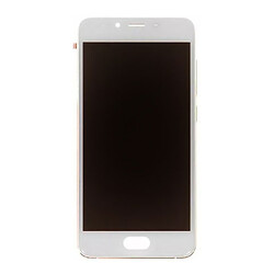 Дисплей (экран) Meizu U10, High quality, С сенсорным стеклом, С рамкой, Белый