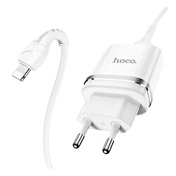 СЗУ Hoco N1 Apple iPhone SE 2022 / iPhone 14 Pro Max / iPhone 14 Plus / iPhone 14 Pro / iPhone 14 / iPhone 13 Pro / iPhone 13 Mini / iPhone 13 / iPhone 13 Pro Max / iPhone 12 Mini / iPhone 12 Pro Max / iPhone 12 Pro, С кабелем, Lightning, 2.4 A, Белый - № 2