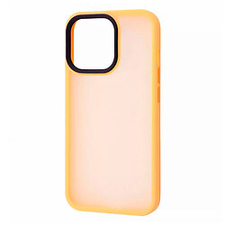Чохол (накладка) Apple iPhone 15 Plus, Wave Matte Colorful Case, Помаранчевий