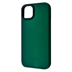 Чохол (накладка) Apple iPhone 15 Plus, Wave Matte Colorful Case, Dark Green, Зелений