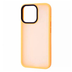 Чохол (накладка) Apple iPhone 15, Wave Matte Colorful Case, Помаранчевий