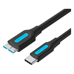 USB кабель Vention CQABD, MicroUSB, 0.5 м., Чорний