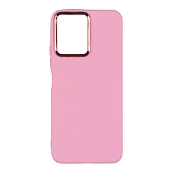 Чехол (накладка) Xiaomi Redmi 12, Silicone Cover Metal Frame, Light Pink, Розовый