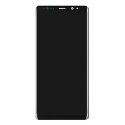 Дисплей (екран) Samsung N950 Galaxy Note 8, З сенсорним склом, Без рамки, Amoled, Чорний