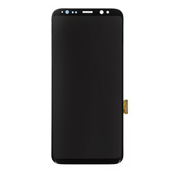 Дисплей (екран) Samsung G950 Galaxy S8, З сенсорним склом, Без рамки, OLED, Чорний