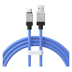 USB кабель Baseus CAKW000603 CoolPlay, Type-C, 1.0 м., Синій