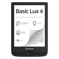 Електронна книга PocketBook 618 Basic Lux 4, Чорний